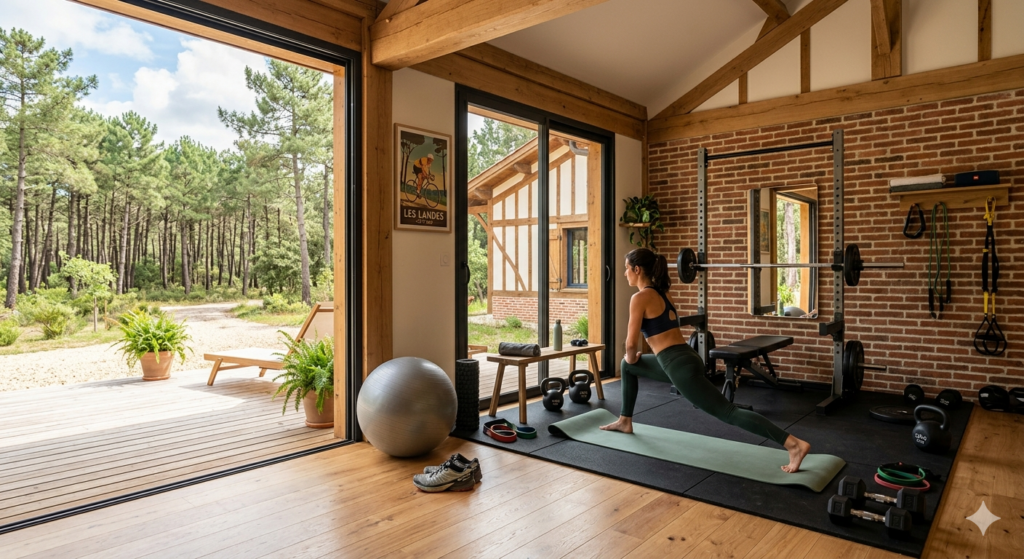 Créer un espace sport à la maison dans les Landes